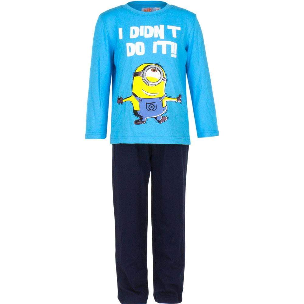 Minion Boys Pyjama Set Long Sleeve Cotton - Super Heroes Warehouse