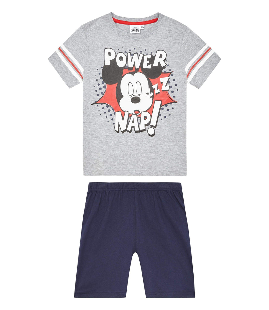 Disney Mickey Kids Pyjama Short Set - Power Nap! - Super Heroes Warehouse