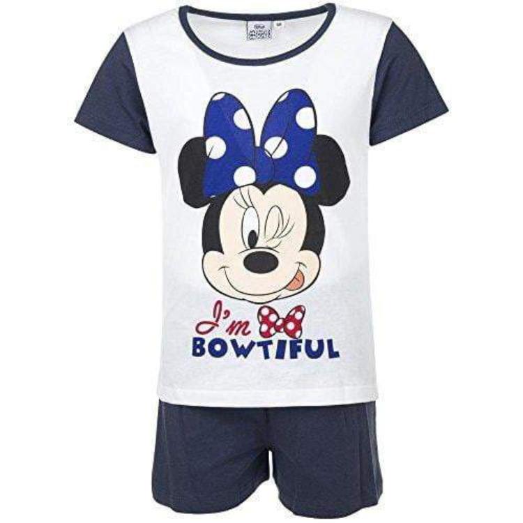 Disney Minnie Girls Pyjama Set White - Super Heroes Warehouse